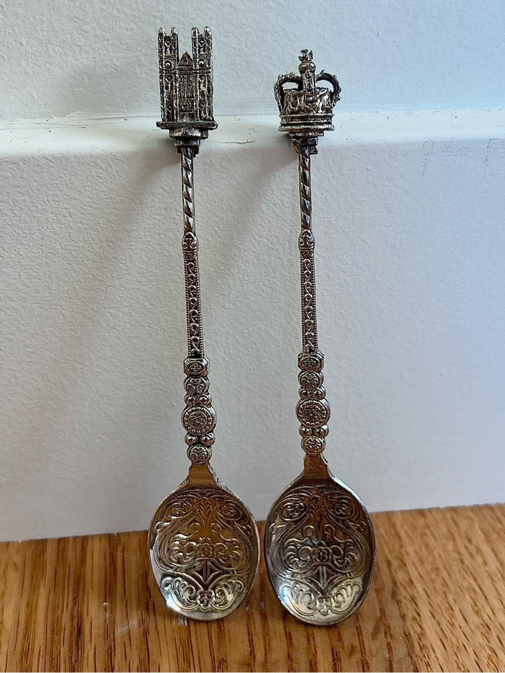 Vintage Souvenir Spoons Collectors Set of 2 -